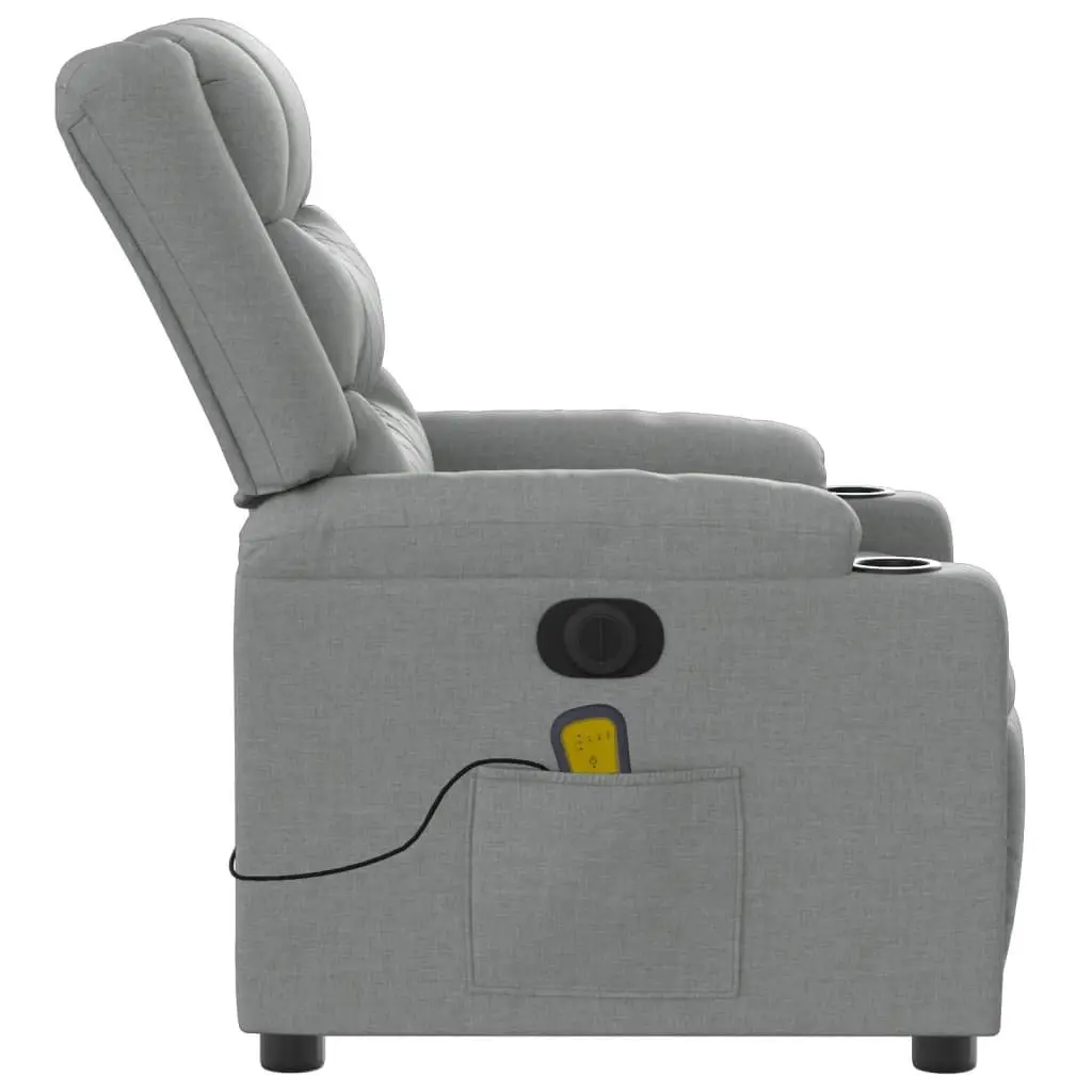 Grey Electric Massage Recliner Chair