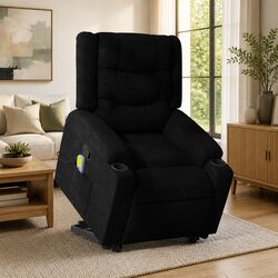 Electric Lift Recliner Chair for Relaxation in Black