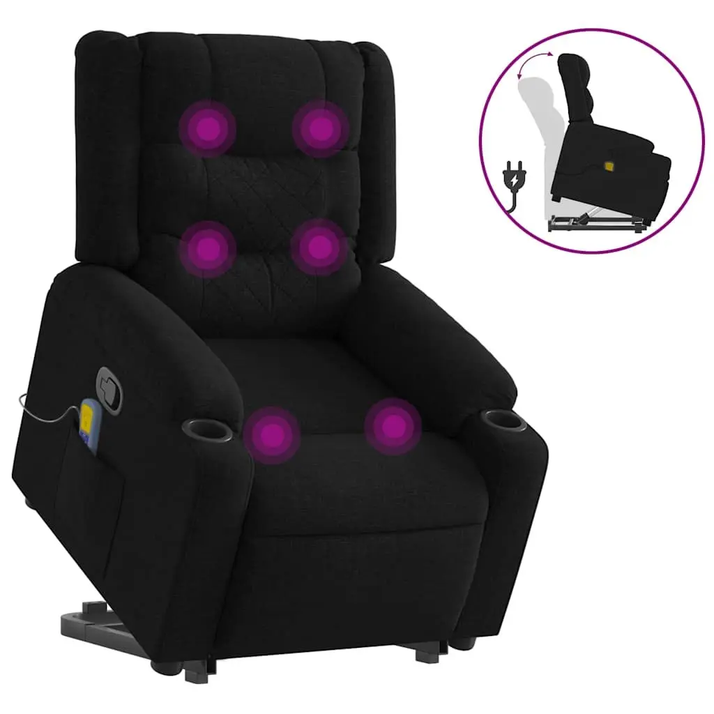 Electric Lift Recliner Chair for Relaxation in Black