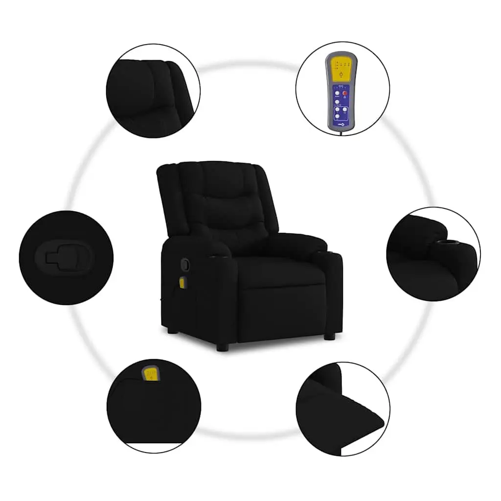 Electric Lift Recliner Chair for Relaxation in Black