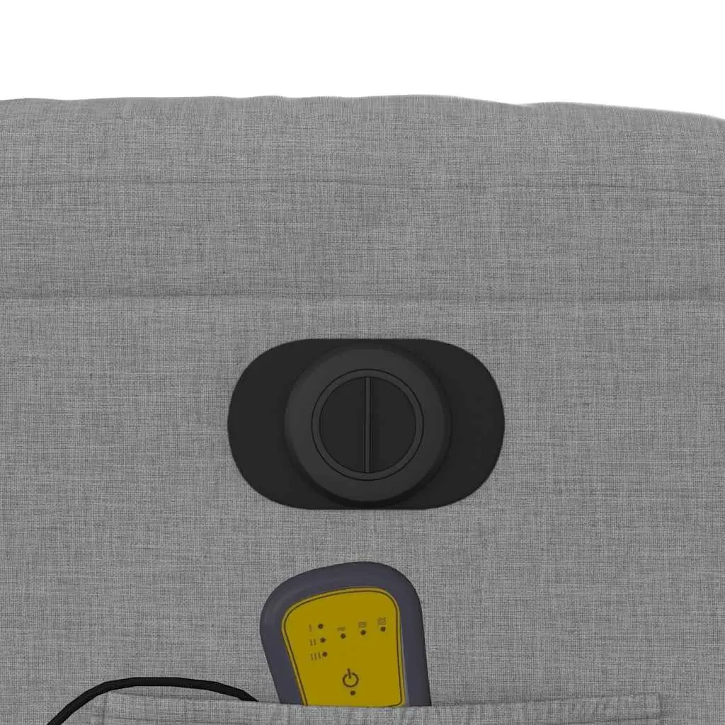 Electric Massage Chair Fabric Light Grey