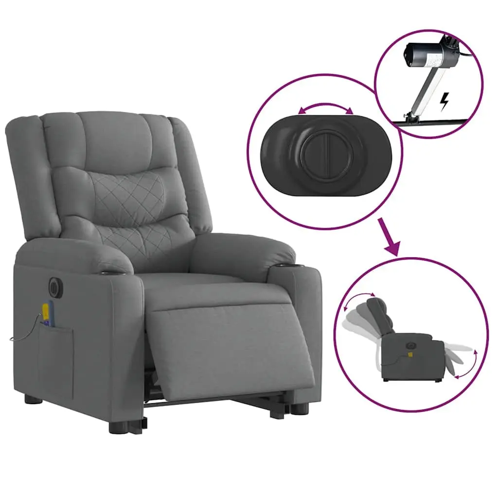 Electric Stand-Up Massage Recliner with Lift Function