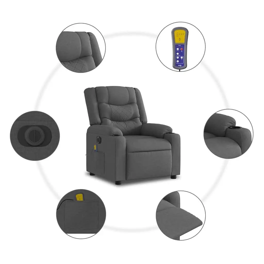 Electric Stand-Up Massage Recliner with Lift Function