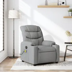 Durable Light Grey Massage Recliner Chair with Vibration