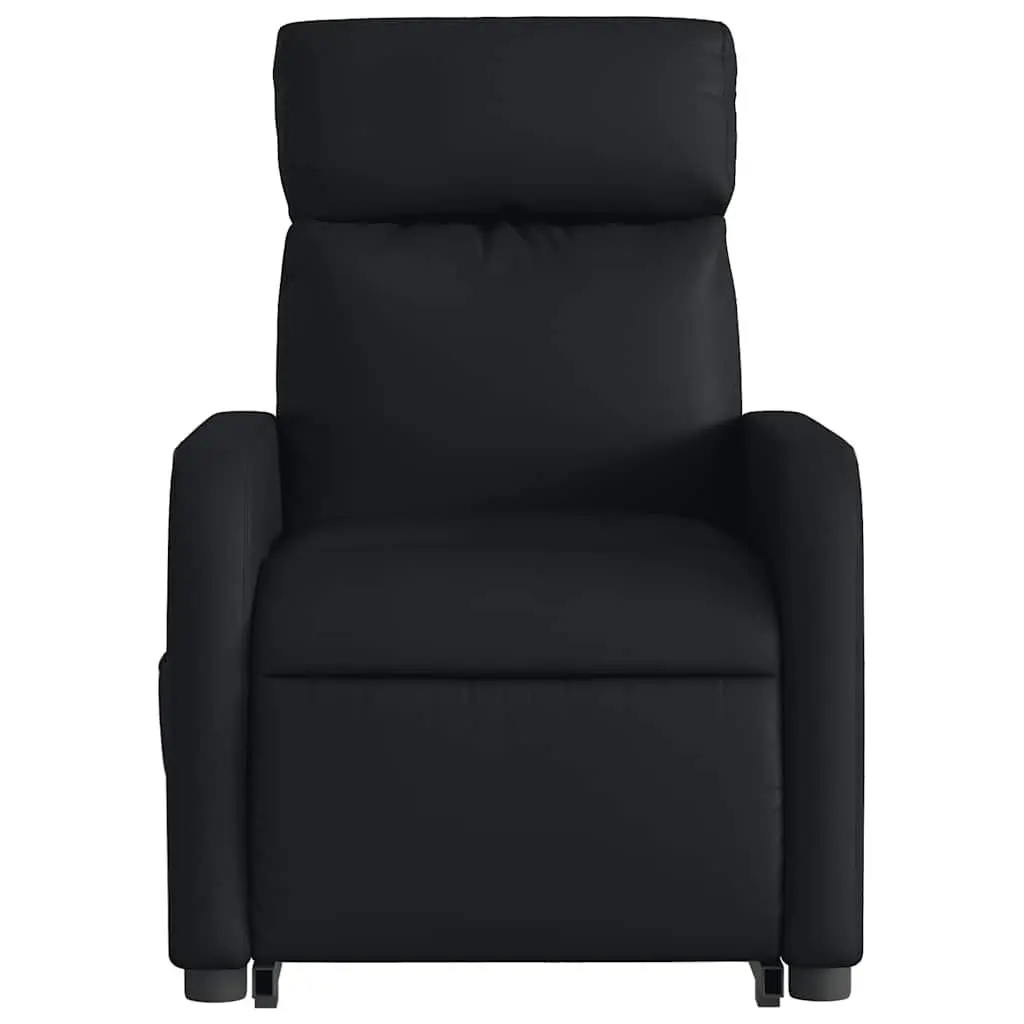 Electric Power Lift Massage Recliner Chair in Black Faux Leather