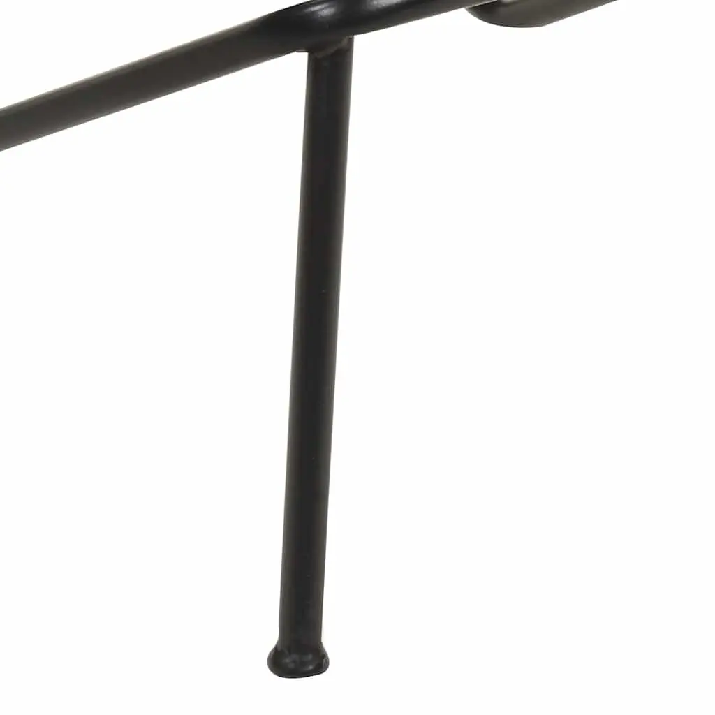 Industrial-Style Bar Stools Set of 4 with Leather Seats