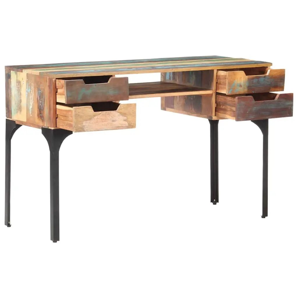 Solid Reclaimed Wood Desk with Storage Options