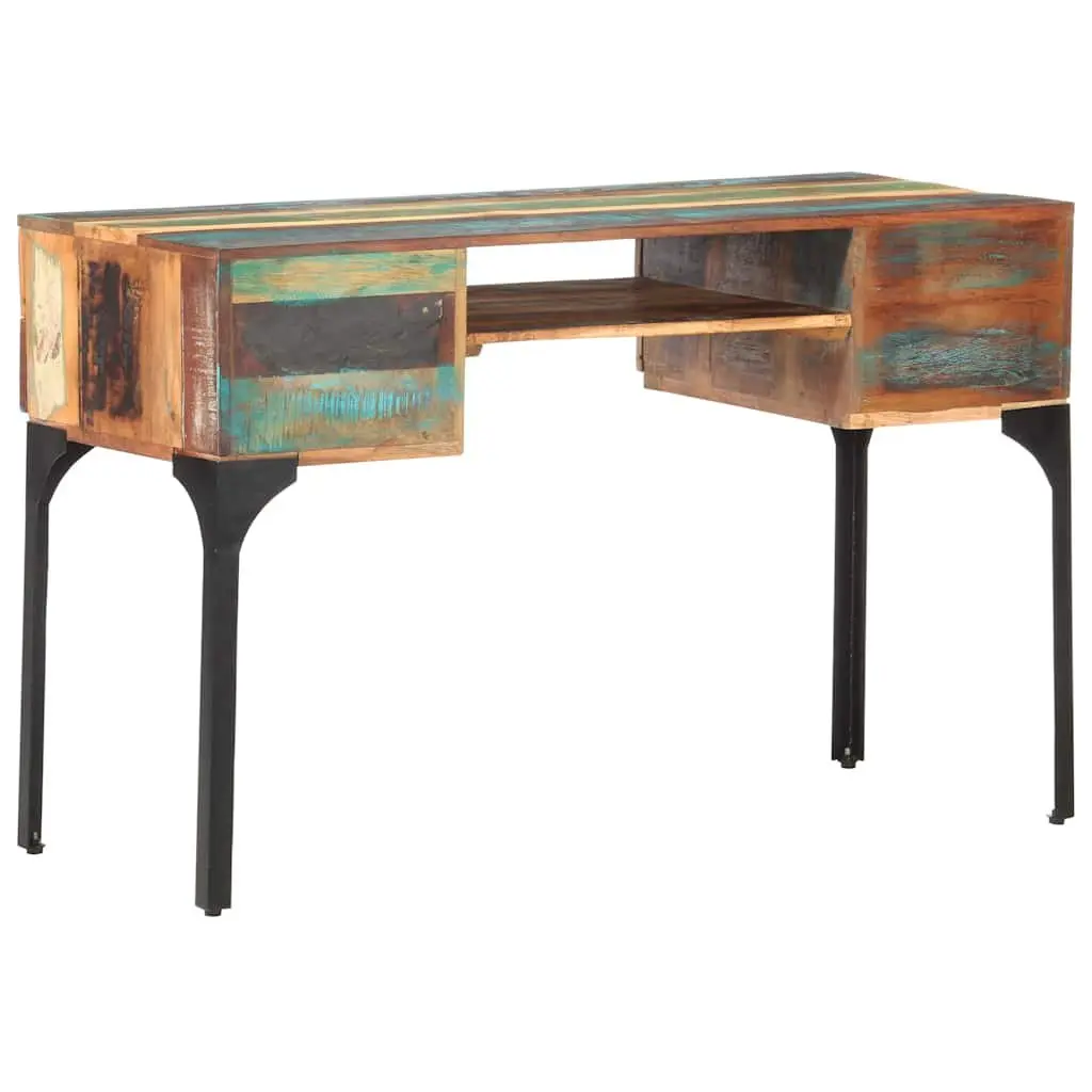 Solid Reclaimed Wood Desk with Storage Options