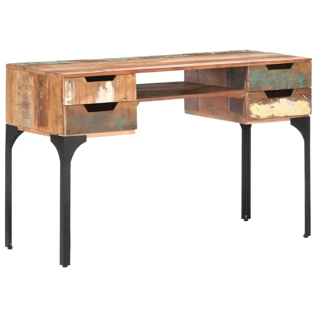 Solid Reclaimed Wood Desk with Storage Options