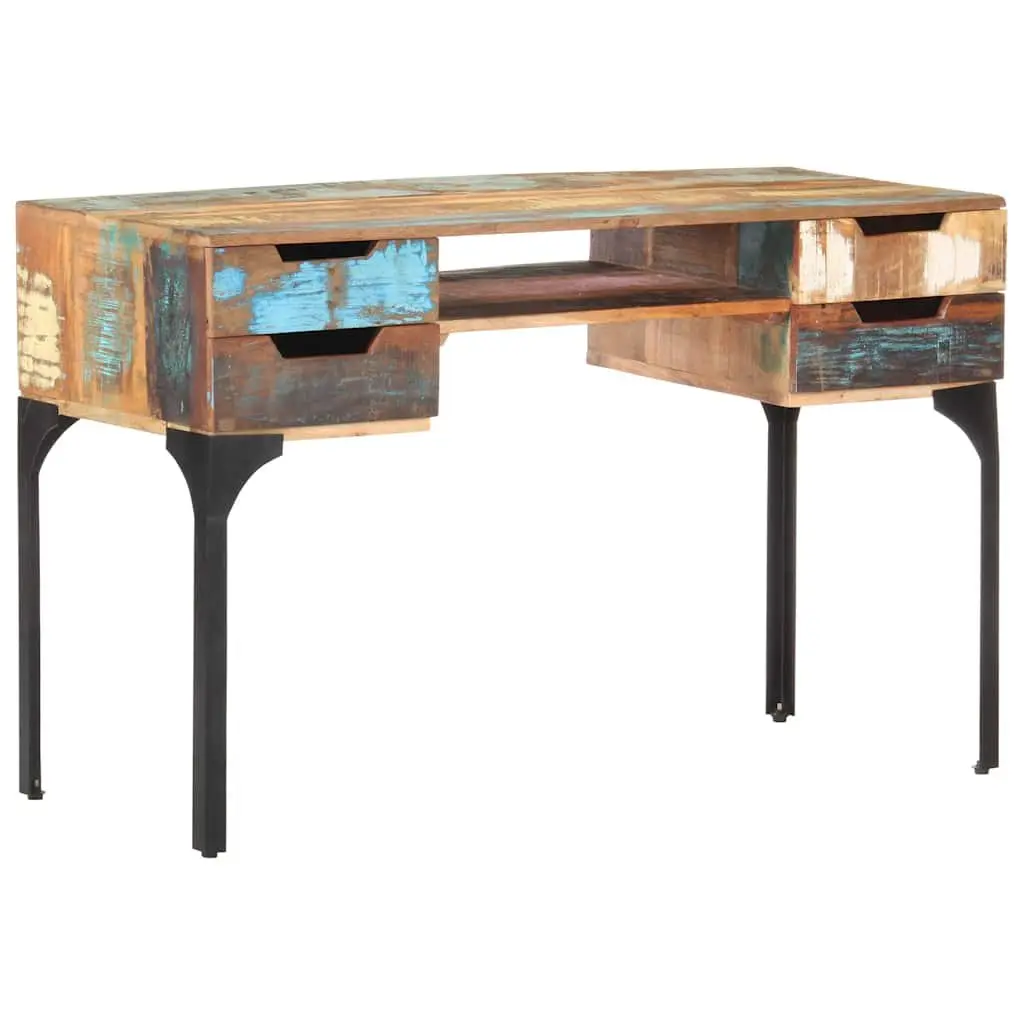 Solid Reclaimed Wood Desk with Storage Options