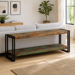 Industrial Style TV Cabinet 120x30x40 cm in Brown