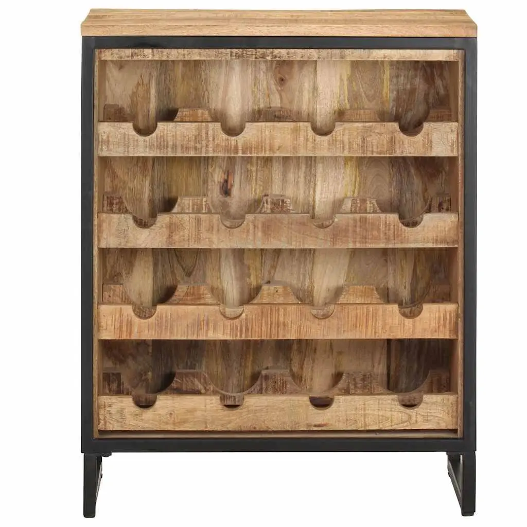 Wine Cabinet Mango Wood 62x33x78.5 cm Brown