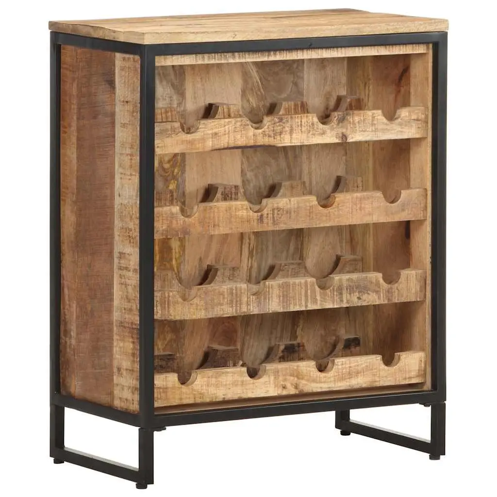 Wine Cabinet Mango Wood 62x33x78.5 cm Brown