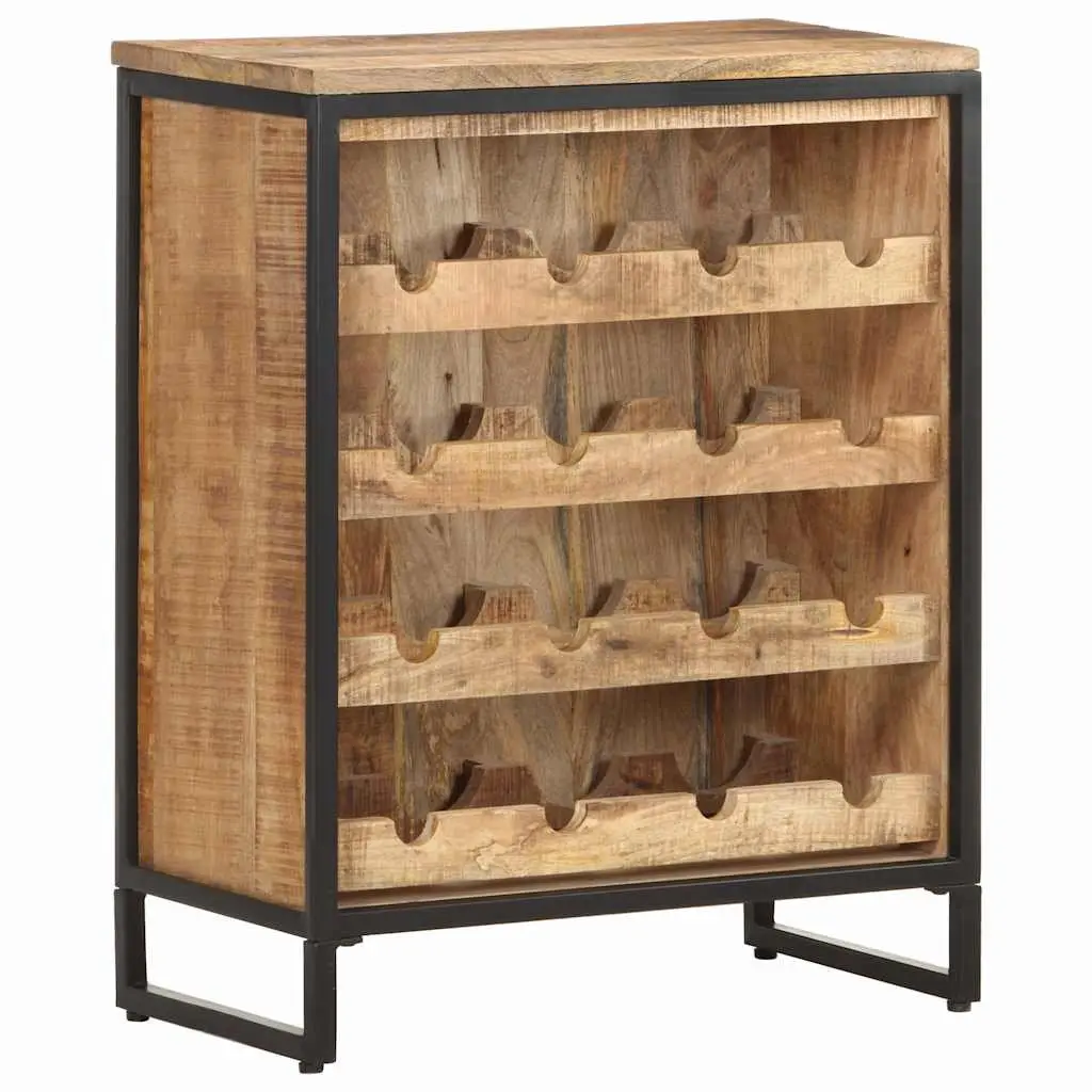 Wine Cabinet Mango Wood 62x33x78.5 cm Brown