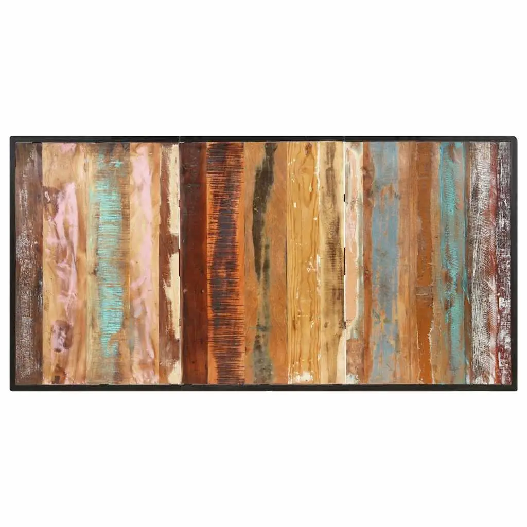 Industrial Brown Dining Table 160 cm Solid Reclaimed Wood