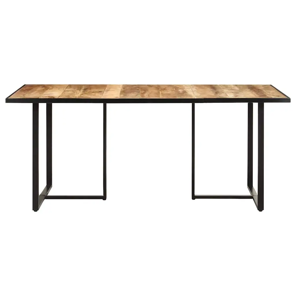 Solid Mango Wood Dining Table 180 cm with Iron Legs
