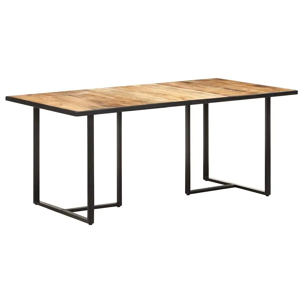 Solid Mango Wood Dining Table 180 cm with Iron Legs