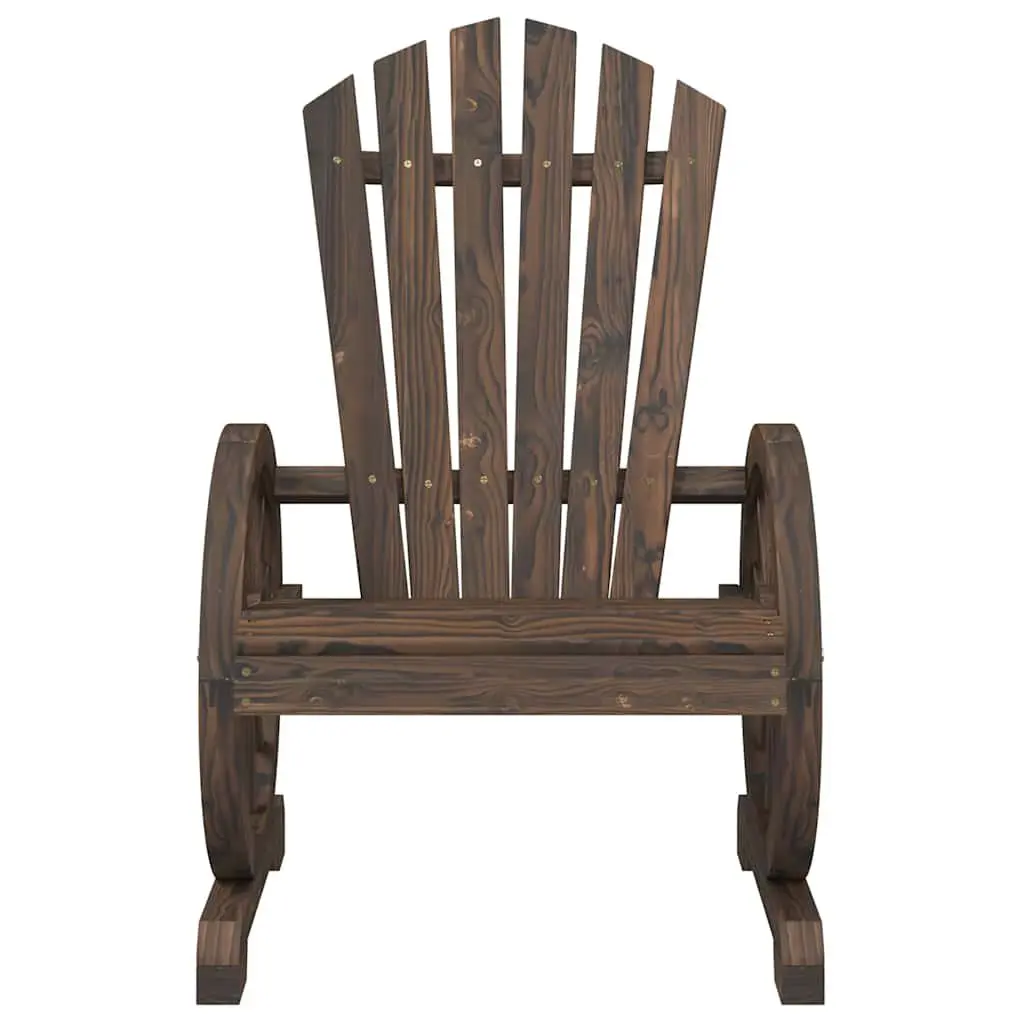 Solid Wood Adirondack Chairs 4pc Set for Outdoors