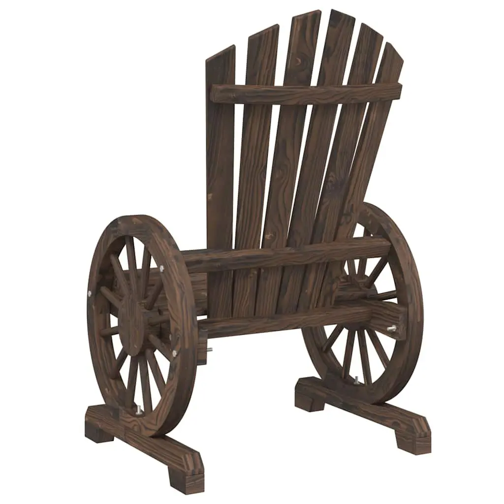 Solid Wood Adirondack Chairs 4pc Set for Outdoors