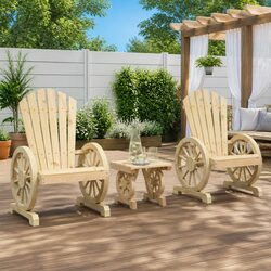 Adirondack 3-Piece Garden Lounge Set with Coffee Table