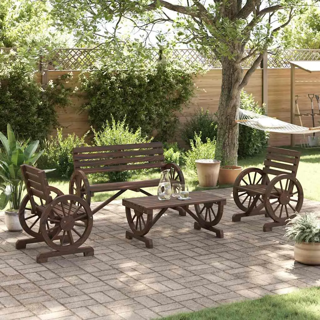4 Piece Adirondack Garden Lounge Set