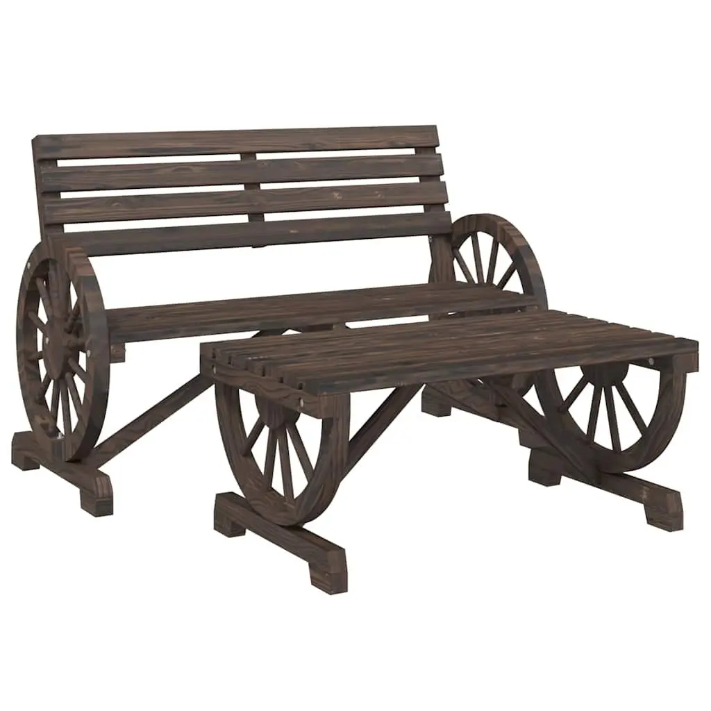 4 Piece Adirondack Garden Lounge Set