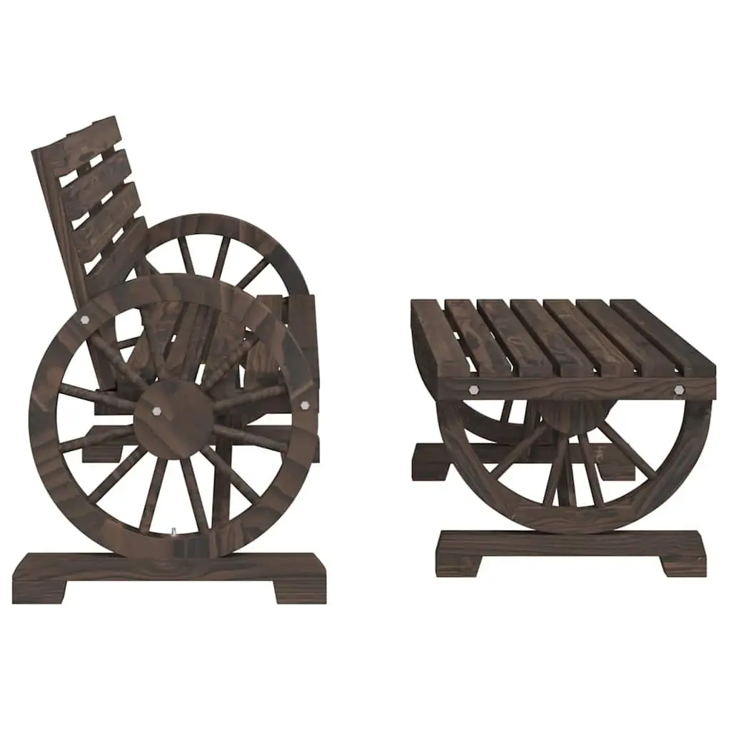 4 Piece Adirondack Garden Lounge Set
