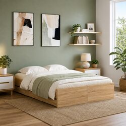 Sturdy Bed Frame with Drawers for Modern Bedrooms
