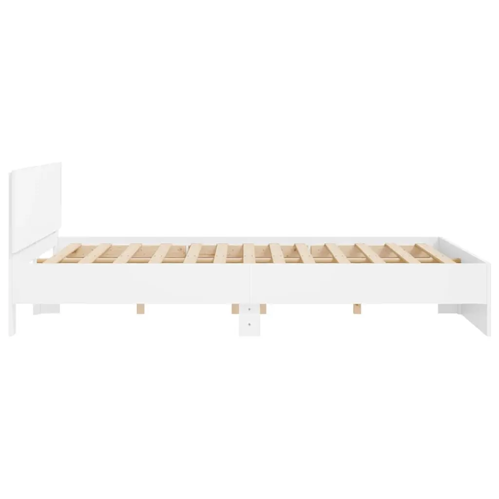 White King Bed Frame 183x203 cm with Headboard
