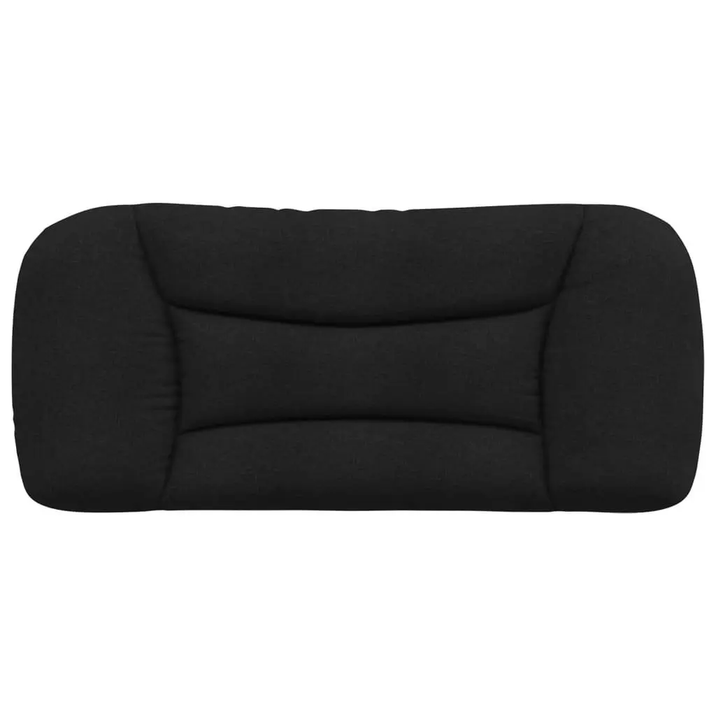 Headboard Cushion 90cm Black Fabric Wall Mounted Bed Pillow Support Bedroom