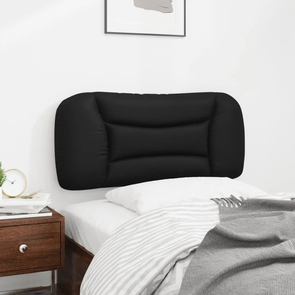Headboard Cushion Faux Leather 90 cm Black
