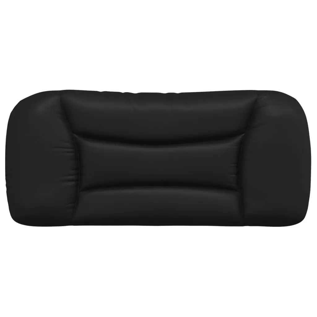 Headboard Cushion Faux Leather 90 cm Black