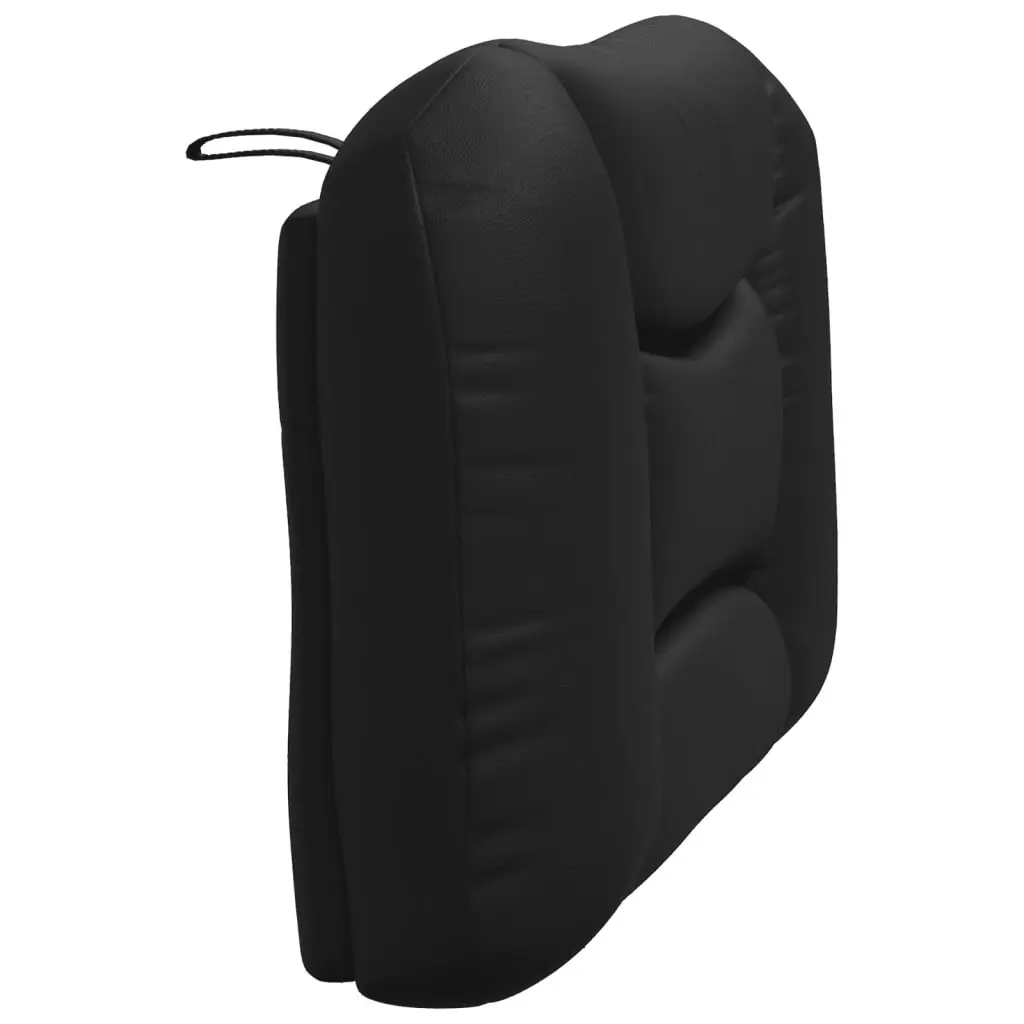 Headboard Cushion Faux Leather 90 cm Black