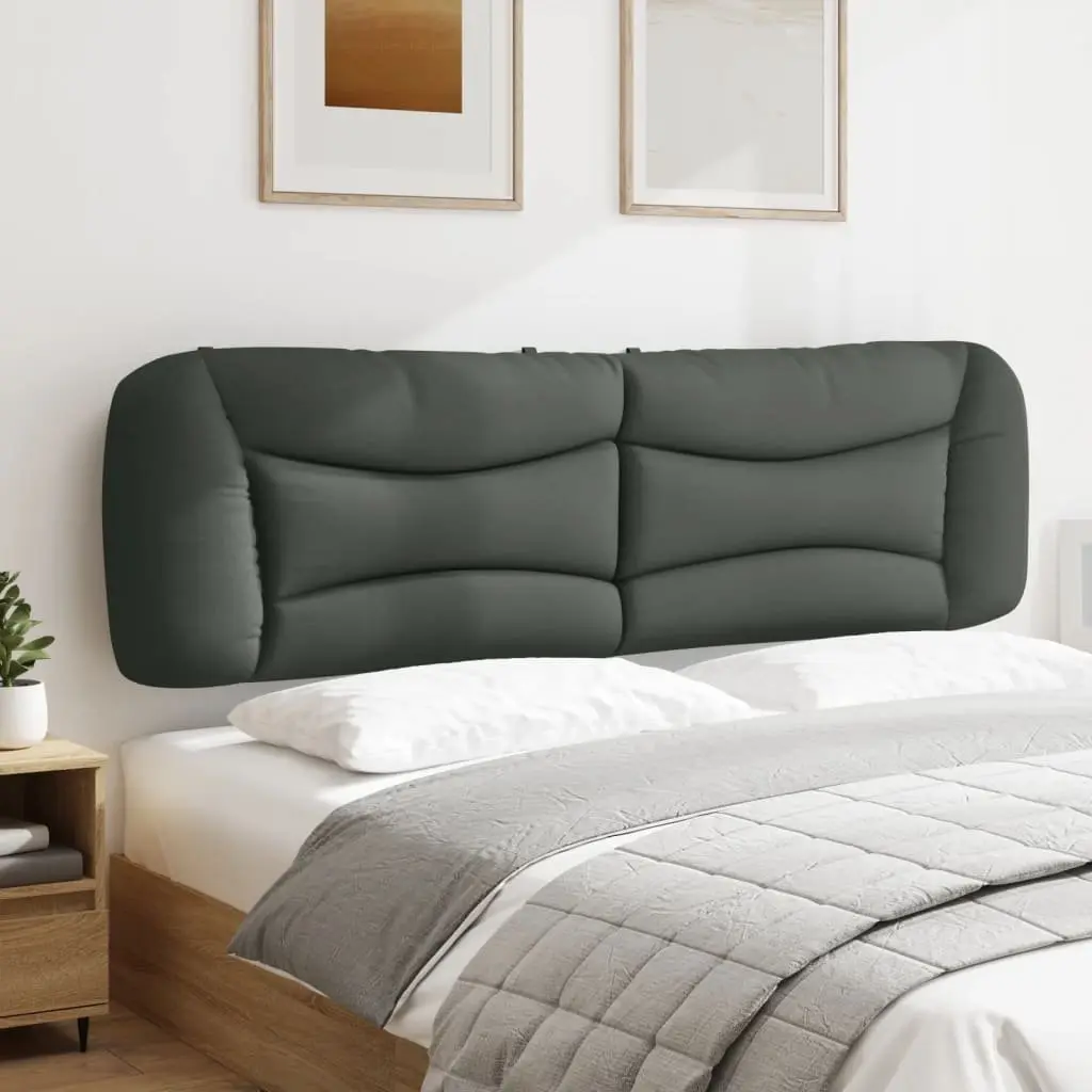 Grey Fabric Headboard Cushion 180cm for Bed Mounting