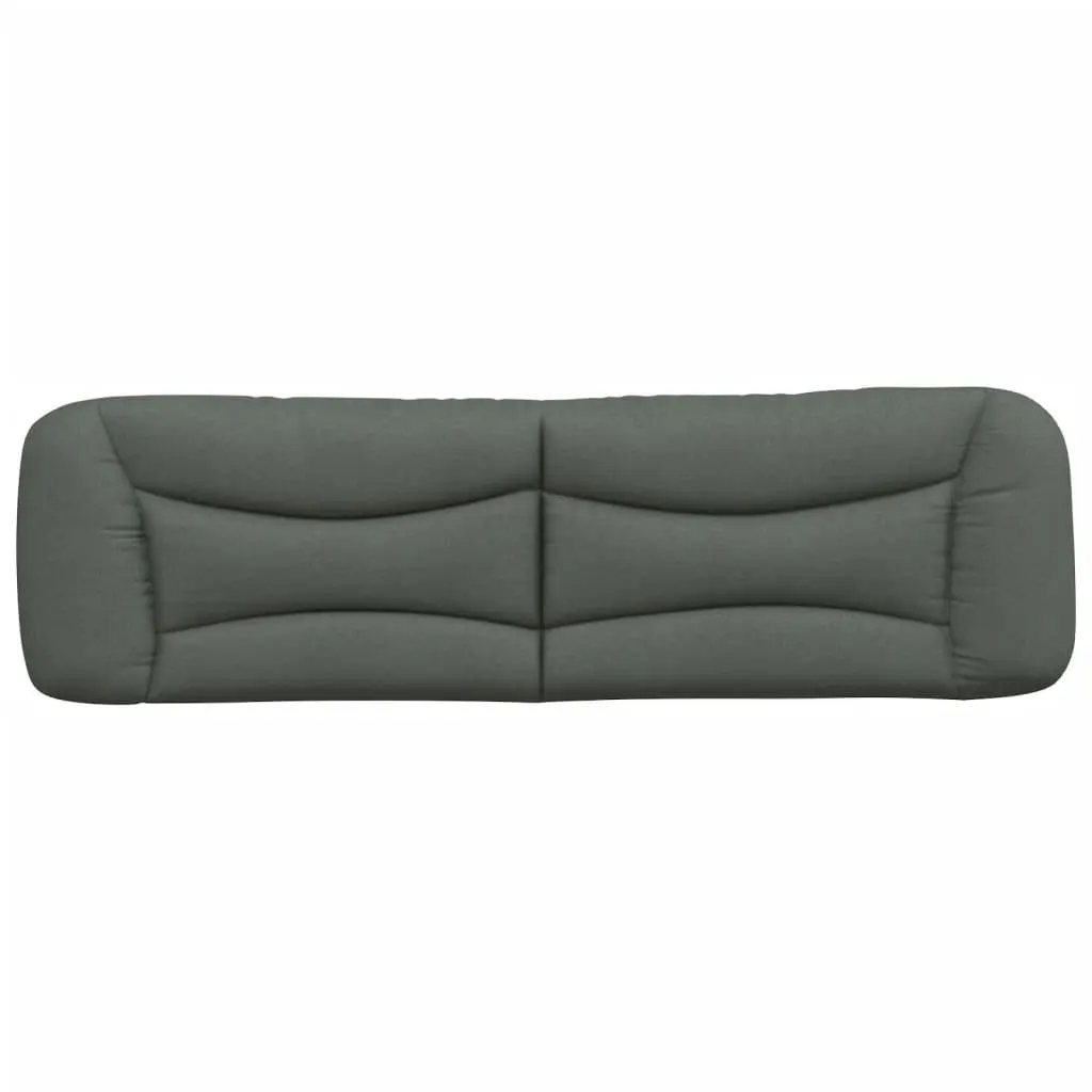 Grey Fabric Headboard Cushion 180cm for Bed Mounting