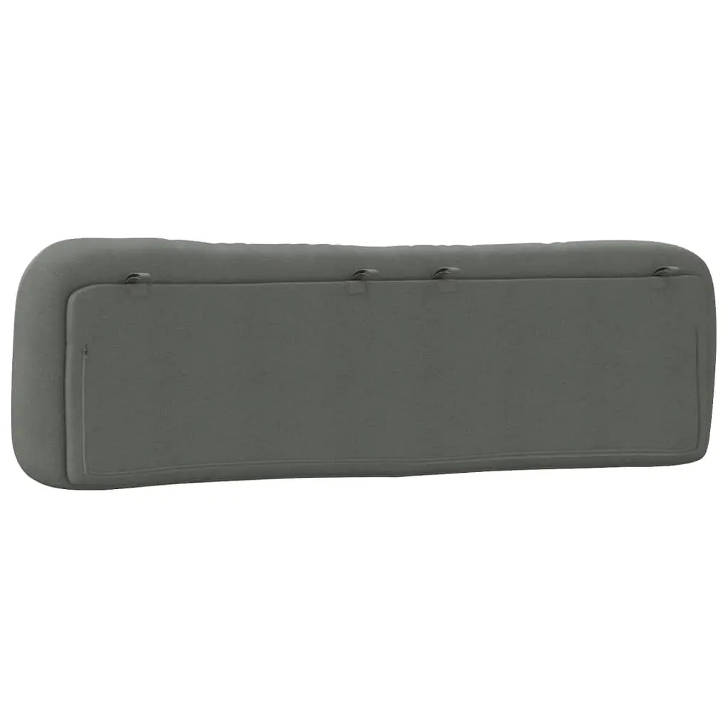 Grey Fabric Headboard Cushion 180cm for Bed Mounting