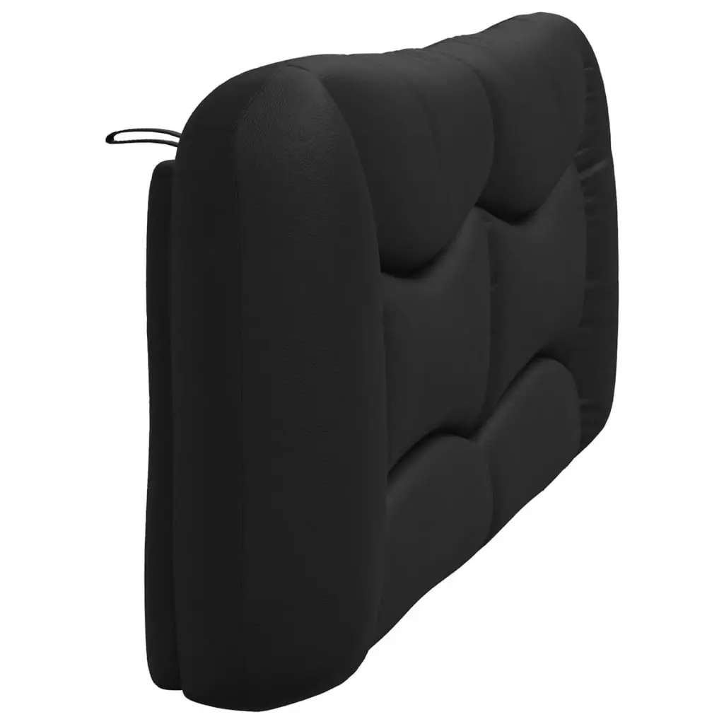 Headboard Cushion Wall Mounted 180cm Black Faux Leather Bed Pillow PP Fibre Filling