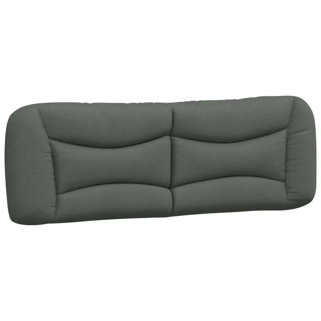 Grey Fabric Headboard Cushion for Bed Support 153cm