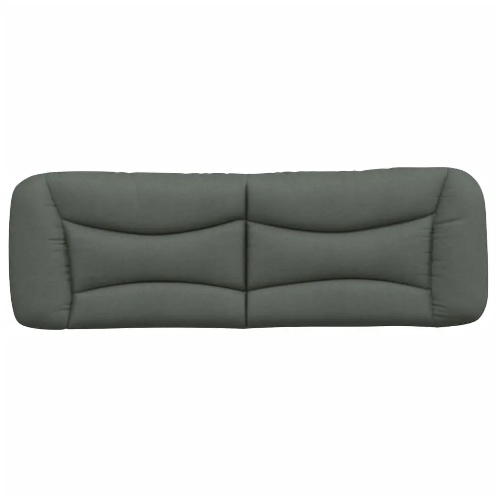 Grey Fabric Headboard Cushion for Bed Support 153cm
