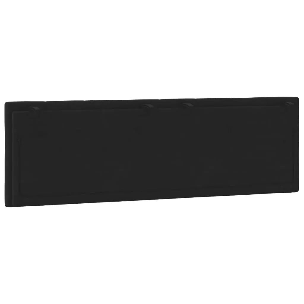 Headboard Cushion Hanko Black 153cm Velvet Wall Mounted Bed Pillow Support