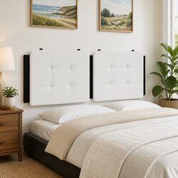 Premium 137cm Wall-Mounted Headboard Cushion in Black White