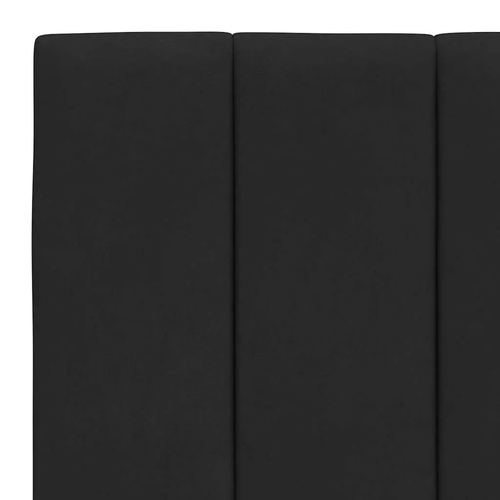 King Bed Frame Velvet 180x200 cm Black