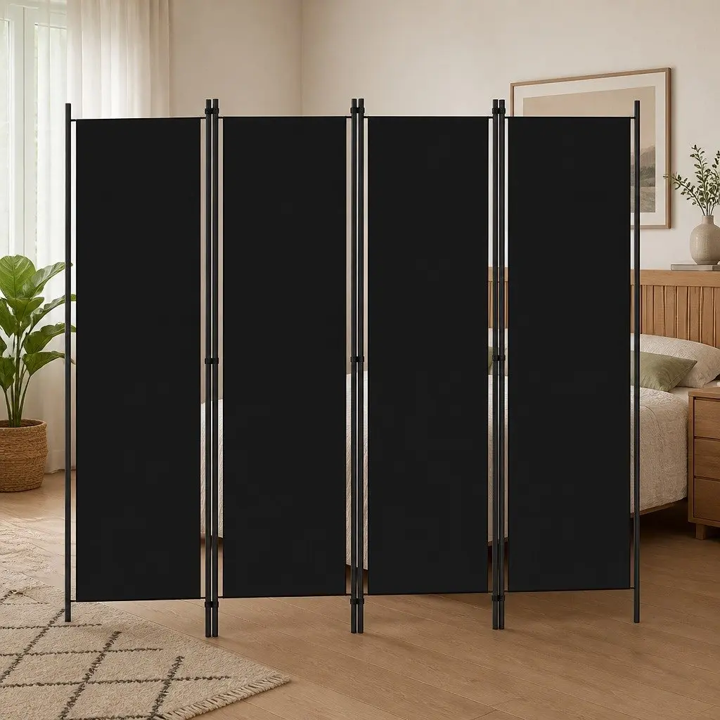 4-Panel Folding Privacy Screen for Rooms