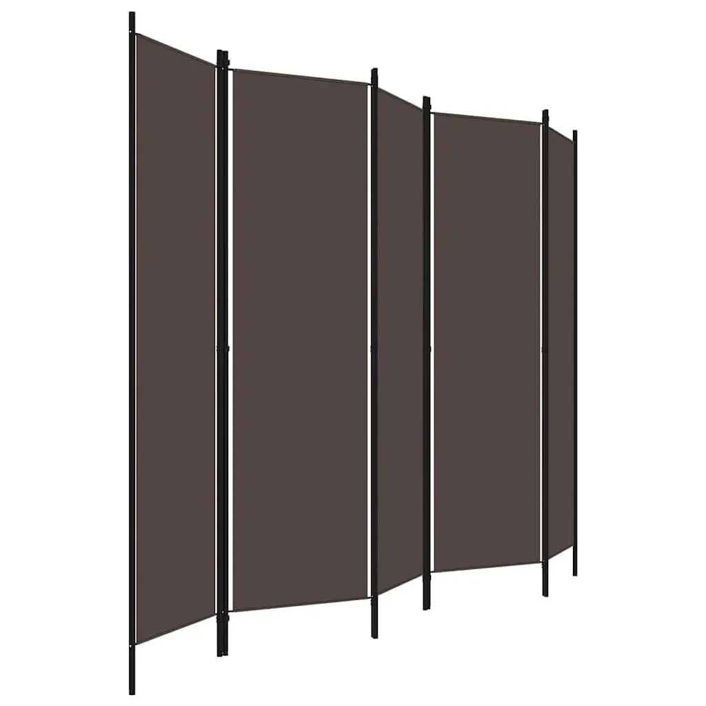 5-Panel Room Divider Folding Privacy Screen Partition Freestanding Bedroom Decor