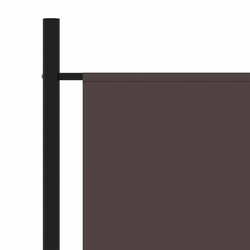 Brown 3-Panel Folding Screen Room Divider 260x180 cm