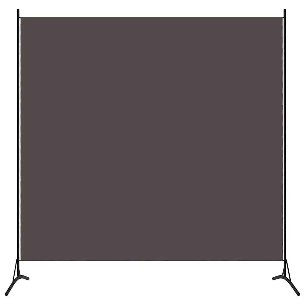 Room Divider Fabric 175x180 cm Anthracite Privacy Partition Folding Panel