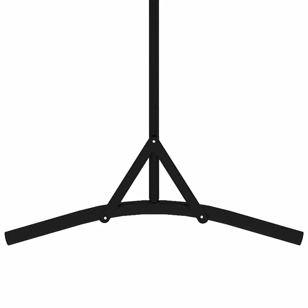 Room Divider Fabric Black Portable Partition Folding Screen 175x180 cm