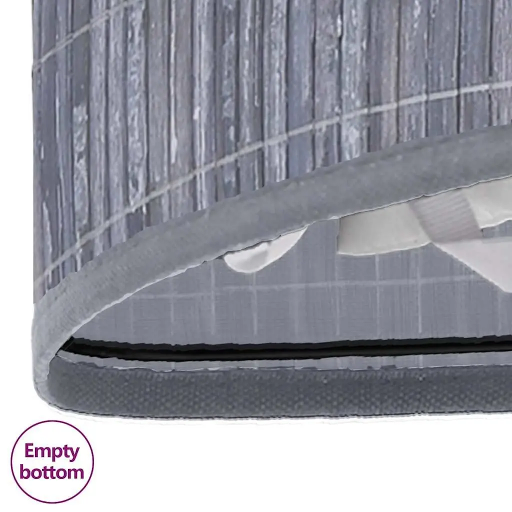 Bamboo Corner Laundry Basket 60L with Removable Liner