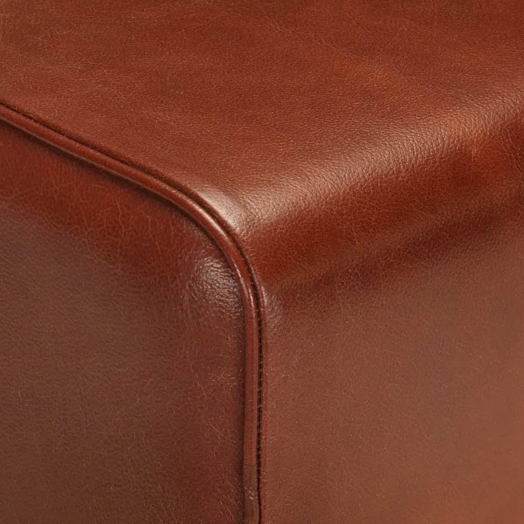 Gym Bok Bench with Leather Seat and Solid Wood Legs