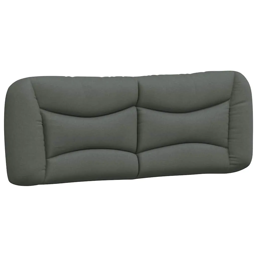 Grey Fabric Queen Bed Frame with Headboard